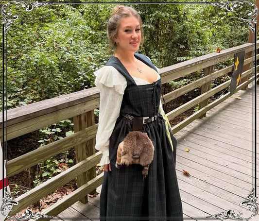 Fur tribal Belt Pouch