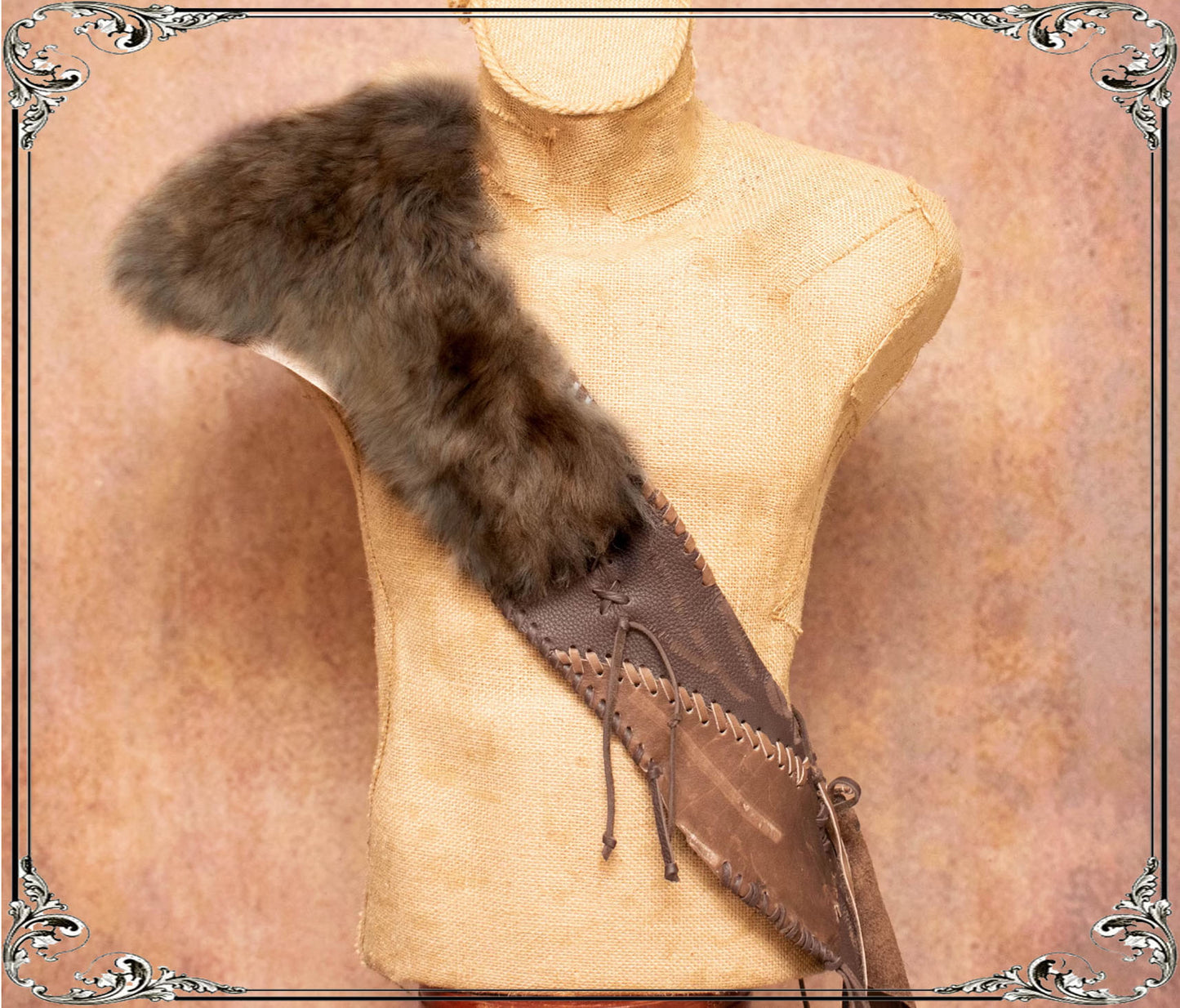 Leather & Fur Chest Armor: Prehistoric Tribal leather vest