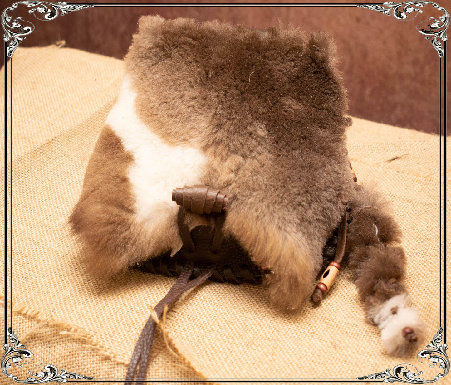 Fur tribal Belt Pouch